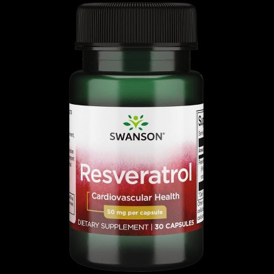 Swanson Resveratrol 50 mg 30 Capsules.