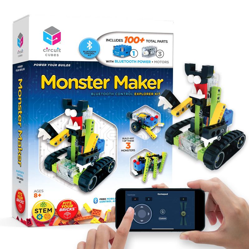 Circuit Cubes Kids STEM Toy Kit - Monster Maker, 2 of 9
