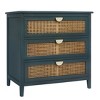 ORRD Natural Rattan 3-Drawer Cabinet |  Insect-Proof | Breathable American Furniture for Bedroom & Living Room,Green - 4 of 4
