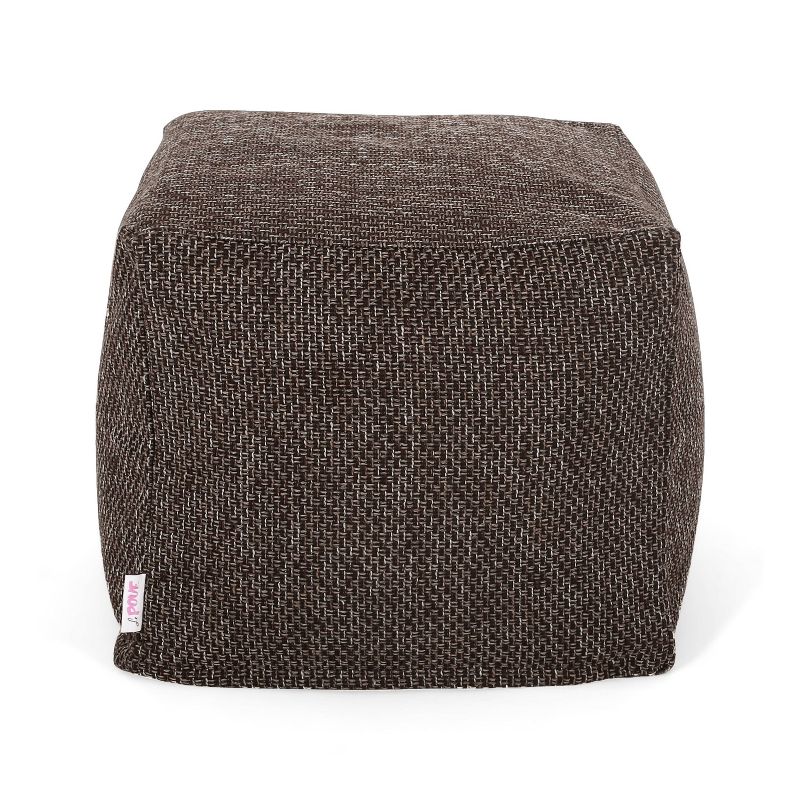 Camrose Contemporary Fabric Pouf - Christopher Knight Home, 1 of 9