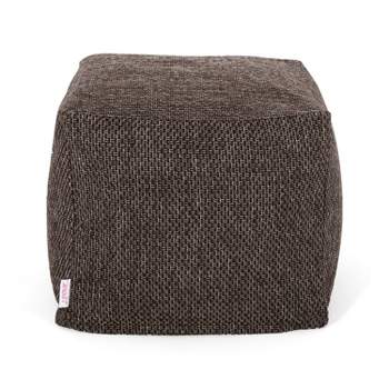 Camrose Contemporary Fabric Pouf - Christopher Knight Home