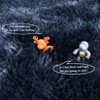 Fluffy Bedroom Area Rug Washable Soft Shag Large Living Room Rug with Non-Slip Backing Plush Fuzzy Nersery Modern Solid Color Throw Carpet - 3 of 4