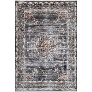 Nuloom Penny Vintage Floral Medallion Indoor Area Rug - 1 of 4
