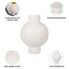 Modern Decorative Vase Unique Round Shape Ceramic Contemporary Style Home Office Bedroom Living Room Decor - 3 of 4
