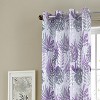 RT Designer Collection Fern Foil Printed Doily Luxurious Decorative Grommet Curtain Panel 54" x 90" Lilac - 3 of 4