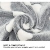 1 Pack 3 Puppy Blankets Super Soft Warm Sleep Mat Grey Cute Print Fluffy Fleece Pet Flannel Throw Dog Blankets for Small Dogs Cats - 4 of 4