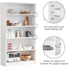 SEVOBAL Decorative Bookshelf 5 Shelf Freestanding Bookcase Tall Bookshelf for Bedroom, Living Room and Other Areas, White, 33"*11.6"*60" - 4 of 4
