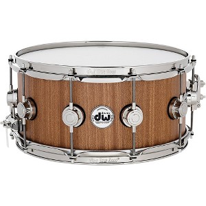 DW Cherry Mahogany Natural Lacquer With Nickel Hardware Snare Drum 14x6.5" 14 x 6.5 in. - 1 of 1