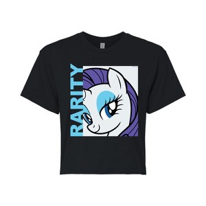Women's - My Little Pony - Character Block Rarity Cropped Graphic T-Shirt - 1 of 4