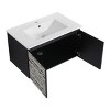 30'' Floating Wall-Mounted Bathroom Vanity Ceramics Sink,Floating Sink with Soft-Close Cabinet Door, KD-Package-Cuddlewood - 4 of 4