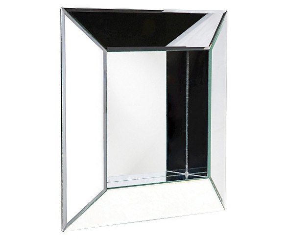 Square Amalfi Beveled Decorative Wall Mirror - Howard Elliott