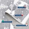Christmas Area Rug, Reindeer Print Washable Soft Carpet with Non Slip Backing, Low Pile Stain Resistant Floor Mat for Living Room, Bedroom - 3 of 4