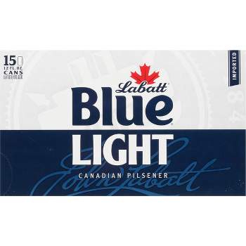 Labatt Blue Light Canadian Pilsener Beer - 15pk/12 fl oz Cans