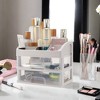 Unique Bargains Clear Makeup Organizer Countertop 1 Pc - 2 of 4
