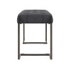 PAGED Upholstered Button Tufted Entryway Bench Modern Design Foot Stool with Polished Metal Legs for Family Room, Entryway - 4 of 4