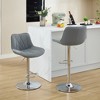 LOVMOR Counter Height Bar Stools Kitchen Island Barstools Adjustable Swivel Counter Stool Bar Height Island Chairs with Back,Set of 2 - image 4 of 4