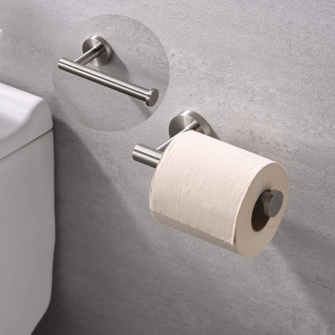 Three Roll Smart Accessories Neverrust Easy Access Toilet Paper Holder  Matte Silver - Zenna Home : Target