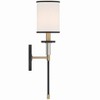 Crystorama Lighting Hatfield 1 - Light Sconce in  Black Forged/Vibrant Gold - 2 of 4