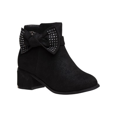 black high heel boots for kids