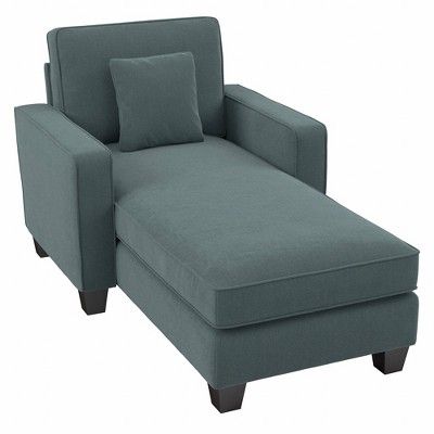 Stockton Chaise Lounge with Arms Herringbone Fabric - Bush Furniture