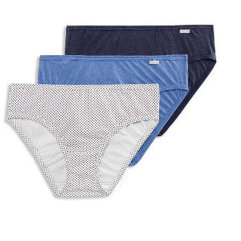 Jockey Womens Plus Size Classic Brief 3 Pack Underwear Briefs 100% cotton  10 Lake Sky/Emily Floral/Sage Mint