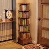 PAGED Rotating Bookshelf 360 Display Corner Bookshelf Bookcase Storage Rack with Drawer for Living Room, Home Office - 4 of 4
