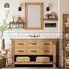 Attop Bathroom Shelves Over Toilet - Paper Storage Wall Mounted Farmhouse Decor Decorations Aesthetic - 2 of 4