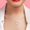 EVERLY JEWELRY | Sterling Silver 3/4 CT TGW Cubic Zirconia Calabash Pendant with Chain, 18-inch - 3 of 3