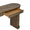 NicBex Modern Minimalist Console Table with 2 Storage Drawers,Oval Entryway Table Foyer Tables for Entryway,Hallway,Living Room - 4 of 4