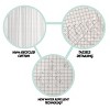 Folkulture Boho Shower Curtain 72" X 72" Water Repellent White Shower Curtain with Tassels, Grey Shower Curtains Recycled Cotton (Tulum Gray) - 4 of 4