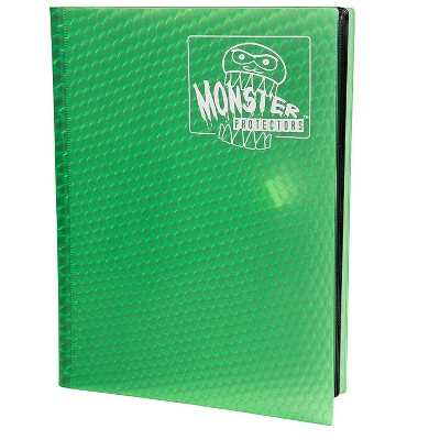 Monster Binder - 9 Pocket Trading Card Album - Holofoil Green - Holds 360 Yugioh  Magic  and Pokemon Cards