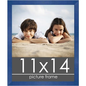 PosterPalooza | Photo Size Classic Modern Blue Frame - UV Acrylic, Foam Board Backing, Hanging Hardware - 1 of 4