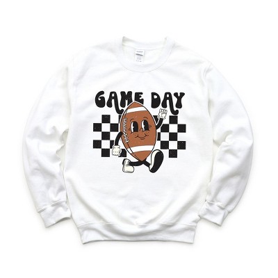 Simply Sage Market Women's Graphic Sweatshirt Football Game Day Checkered