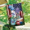 American Picnic Rustic House Flag Patriotic Floral 28" x 40" Briarwood Lane - 4 of 4