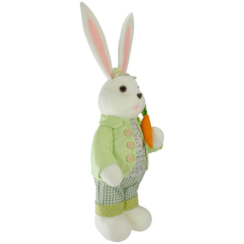 Northlight 20" White and Green Standing Rabbit Easter Figure, 3 of 6