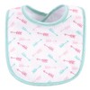 Luvable Friends Baby Girl Cotton Terry Bibs 10pk, Girl Elephant Damask, One Size - 2 of 4