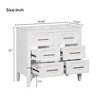 36 Inch(3ft)Bathroom Vanity, Bathroom Cabinet With 4 Drawers, Solid Wood Frame, Carving Craftsmanship Freestanding Bathroom Vanity Cabinet - 4 of 4