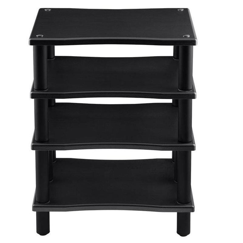 Monolith 4 Tier Audio Stand XL - Black, Open Air Design, Each Shelf Supports Up to 75 lbs., Perfect Way to Organize AV Components, 3 of 7