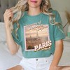 Simply Sage Market Women's Dreaming Of Paris Short Sleeve Garment Dyed Tee - 2 of 3