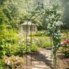 Tangkula Garden Arbor Gothic Style Decorative Metal Garden Arch Outdoor Patio Pergola for Vine Rose Climbing - 2 of 4