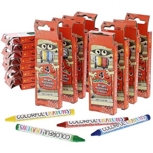 JOYIN Assortiment de 108 crayons d'Halloween avec gomme, 12 modèles,  différents crayons en bois colorés, trousse de papeterie d'Halloween pour