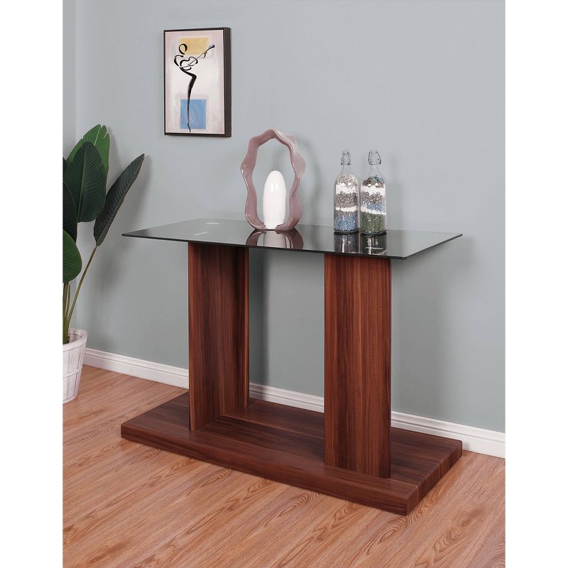 Montreaux Tempered Glass Top Console Table - miBasics, 3 of 7