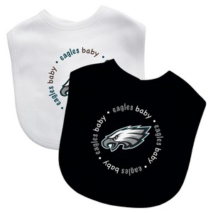 BabyFanatic Officially Licensed Unisex Baby Bibs 2 Pack - NFL Philadelphia Eagles - 1 of 4