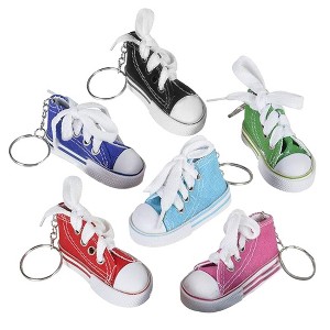 ArtCreativity Mini 3 Inch Tennis Shoe Key Chains (Set of 12) - 1 of 4