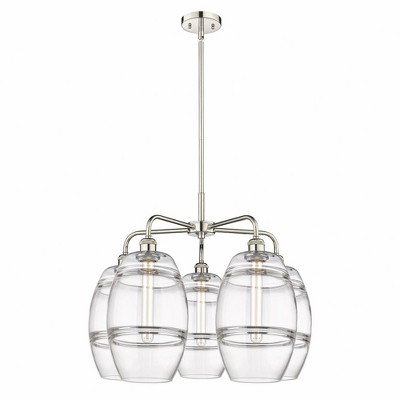 Vaz - 5 Light Stem Hung Chandelier In Industrial Style-15.38 Inches Tall and 26 Inches Wide