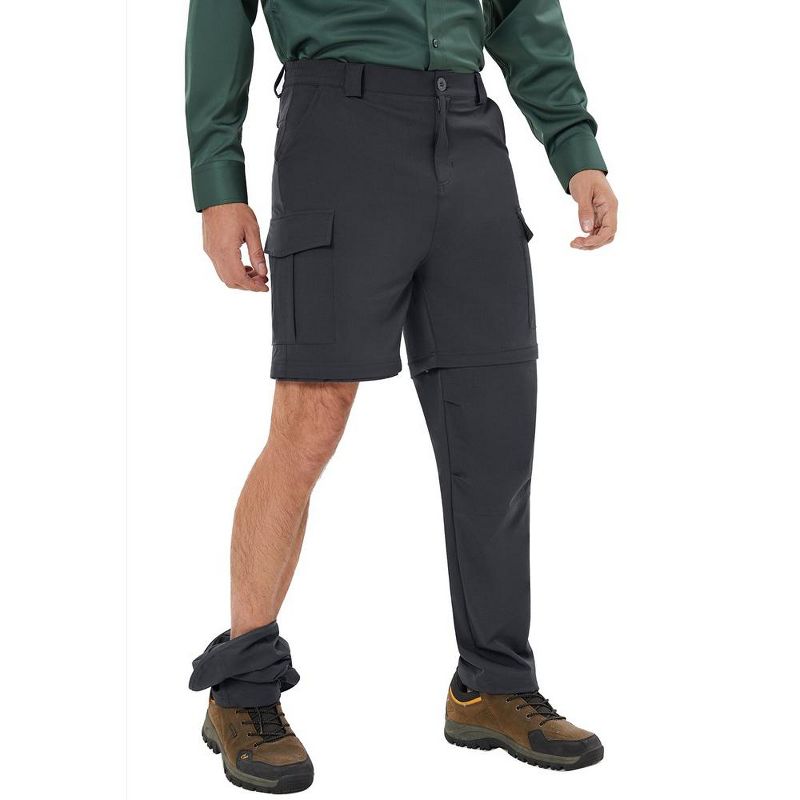 Mens Hiking Pants Convertible Pants with Pockets Fishing Travel Safari Pants, 1 of 8
