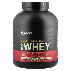 Optimum Nutrition Gold Standard® 100% Whey, Rocky Road, 5 lb (2.27 kg) - 1 of 2