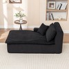 Upholstered Chaise Lounge Sleeper Sofa Bed Couch Sleeper Chair Single Sofa Lazy Sofa Accent Chair - ModernLuxe - 2 of 4