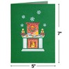 Paper Love Fireplace Pop Up Christmas Card - 2 of 4