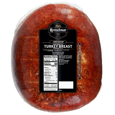 Kretschmar Lower Sodium Oven Roasted Turkey Deli Fresh Sliced - price per lb